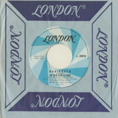 You're A Lady / Manifesto (1972)