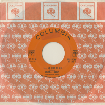 Tell Me Not To Go / You're Free To Return To Your Past