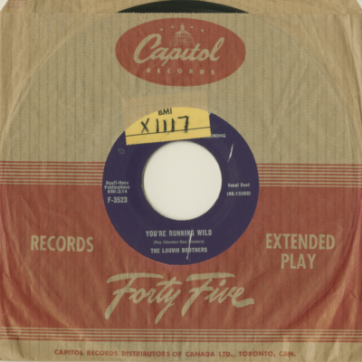 You're Running Wild / Cash On The Barrel Head (1956)