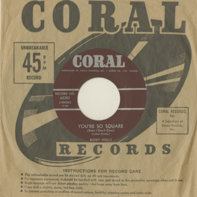 You're So Square Baby I Don't Care / Valley Of Tears