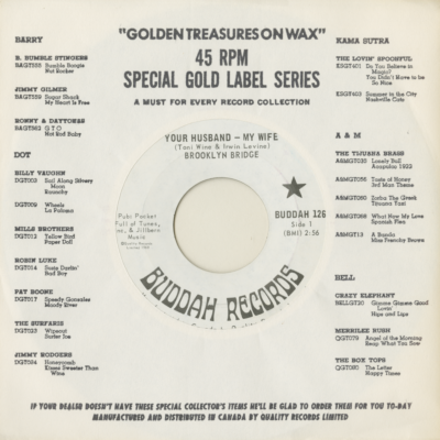 Your Husband My Wife / Everybody's Cookin'