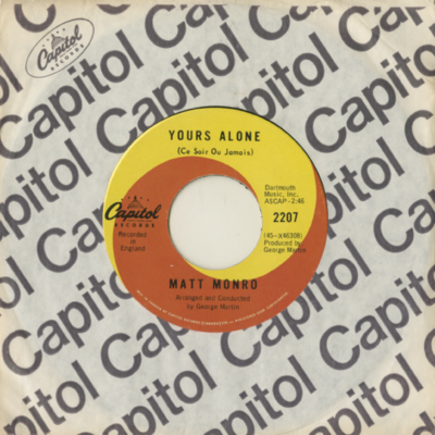 Yours Alone / The Music Played