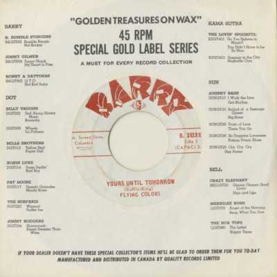 Yours Until Tomorrow / That's My Tune (1970)