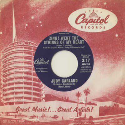 Zing Went The Strings Of My Heart / Rock-A-Bye Your Baby With A Dixie Melody