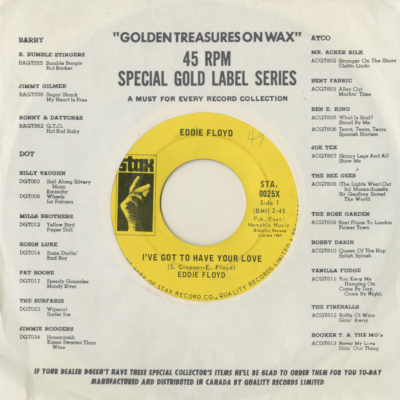 I've Got To Have Your Love / Girl I Love You (1969)