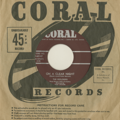 On A Clear Night / Vision Of Love (1959)