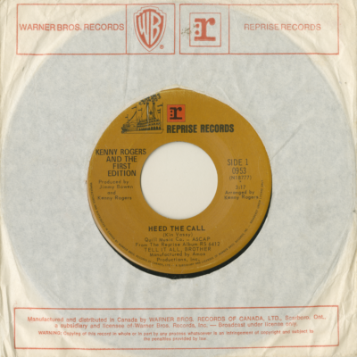 Heed The Call / A Stranger In My Place (1970)