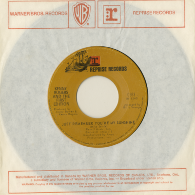 Just Remember You're My Sunshine / Tell It All Brother (1970)