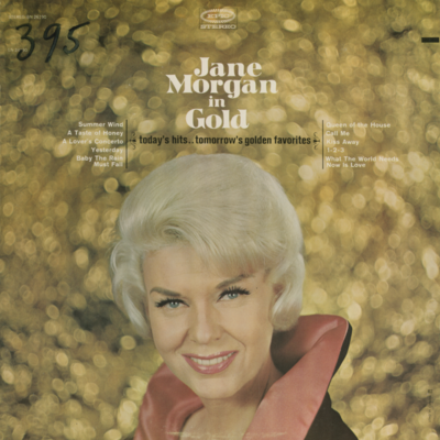 Jane Morgan In Gold Today's Hits Tomorrow's Golden Favorites