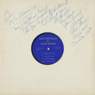 Blue Spectacle By Olive Brown