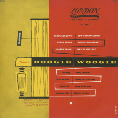 Pioneers Of Boogie Woogie