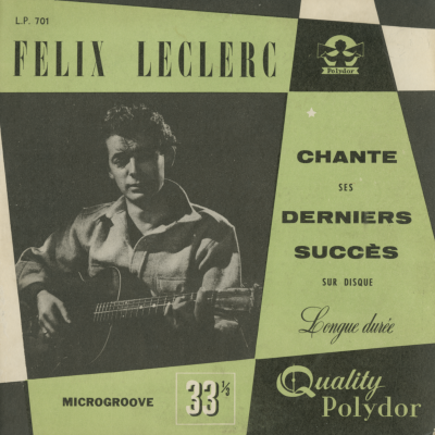 Felix Leclerc Chante Ses Derniers Succes