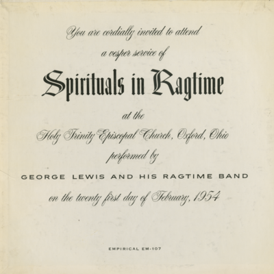 Spirituals In Ragtime