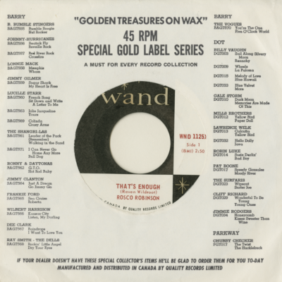 That's Enough / One More Time (1966)