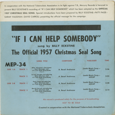 If I Can Help Somebody The Official 1957 Christmas Seal Song
