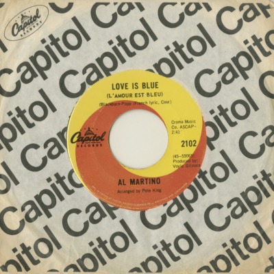 Love Is Blue / I'm Carryin' The World On My Shoulders