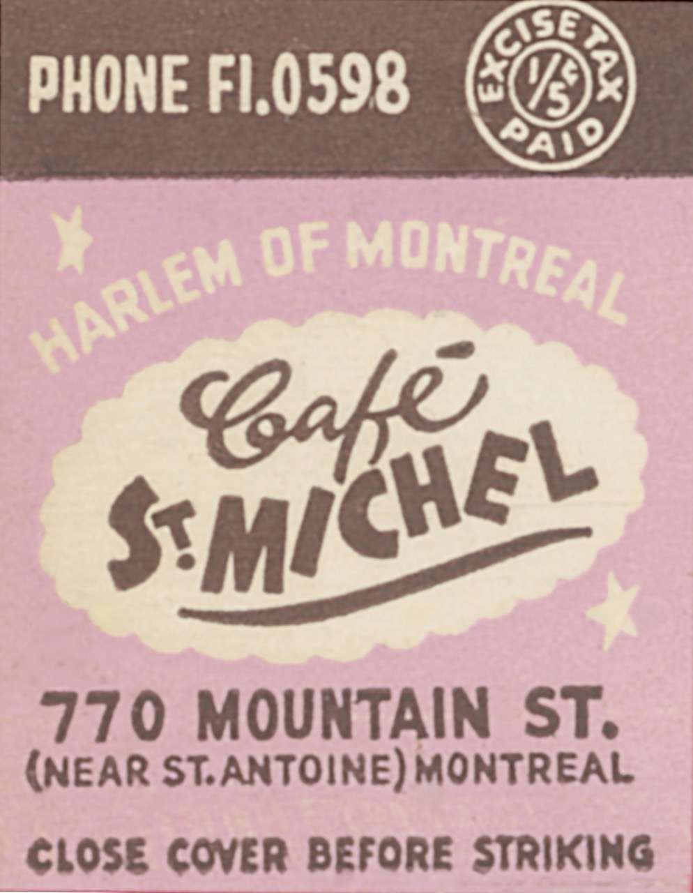 Cafe St Michel Matbook Cover back cover