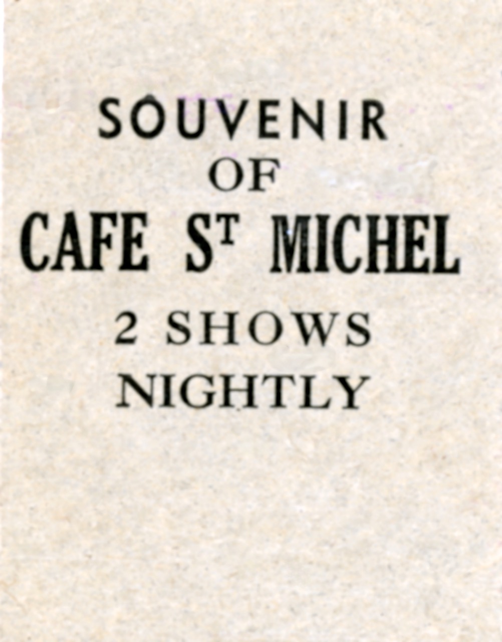 Cafe St Michel Matbook Cover inside panel