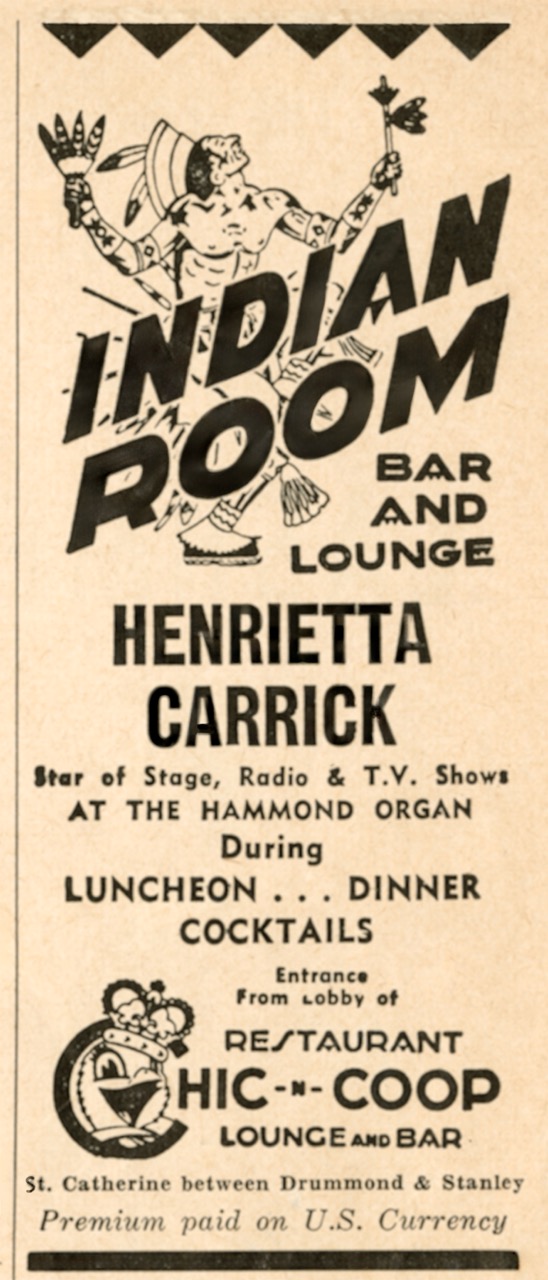 Indian Room Sept 28 1951