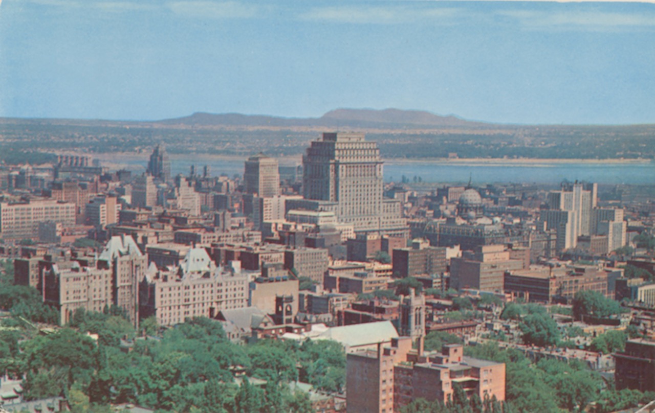 Montreal Skyline 1950s