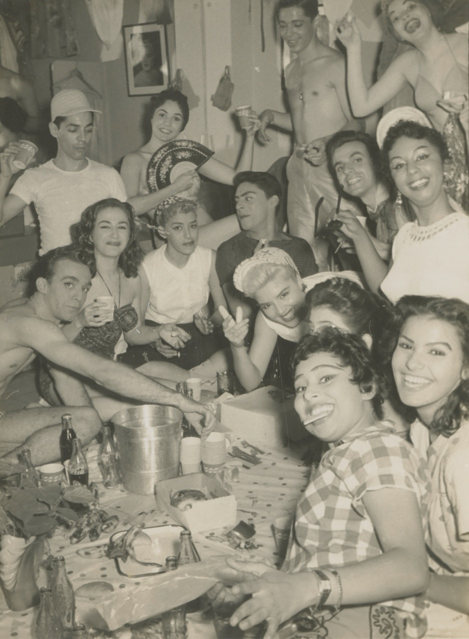 Tropicana Backstage Dancers Relax 1957